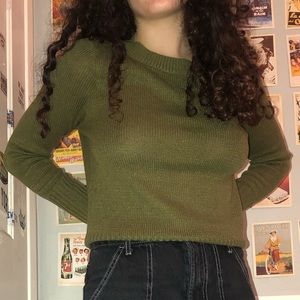 olive green h&m sweater